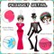 Day of The Dead Decorations 2PCS Dia De Los Muertos Door Hanging